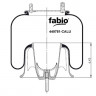 Пневморессора ( 9781) с алюминевым стаканом 449781-CALU FABIO
