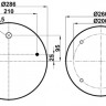 Пневморессора (4023) со стаканом 344023-3C