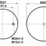 Пневморессора (4159) со стаканом 344159-2CPL FABIO