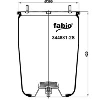 Пневморессора (4881) без стакана 344881-2S FABIO