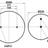 Пневморессора (4913) со стаканом 344913-2C