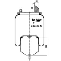 Пневморессора (6416) со стаканом 346416-C FABIO