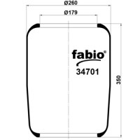 Пневморессора (701) гофра 34701-01 FABIO