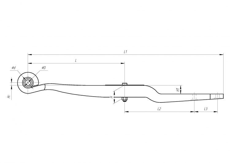 Задняя рессора Gigant TLR 50.42/60.1