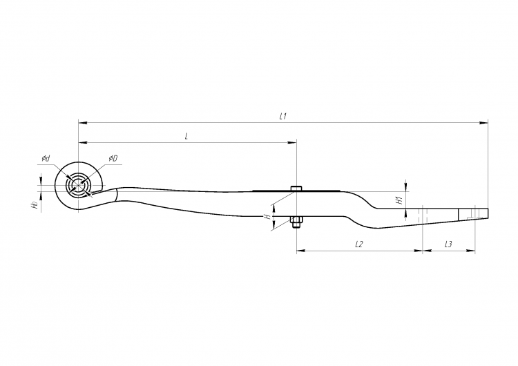 Задняя рессора Gigant TLR 60.1