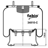 Пневморессора (810) со стаканом 34810-C FABIO