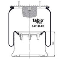 Пневморессора (8107) со стаканом 348107-2C FABIO
