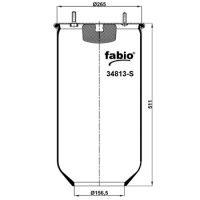 Пневморессора (813) без стакана 34813-S FABIO