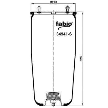 Пневморессора (941) без стакана 34941-S FABIO