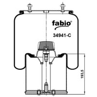 Пневморессора (941) со стаканом 34941-C FABIO