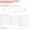 Задний коренной рессорный лист №1 Mercedes Sprinter 413 (408, 411, 414, 416) двускатные колеса (спарка) | Volkswagen LT 1996-2006