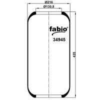 Пневморессора (945) гофра 34945 FABIO